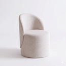 Puff com Encosto Java Redondo Estofado