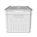 Organizador de Geladeira com Cesto Clear Fresh 5l Natural - Martiplast