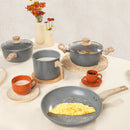 Jogo de Panelas Marble Edition 4 Peças Cinza Escuro - Oster