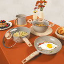 Jogo de Panelas Marble Edition 4 Peças Cinza Claro - Oster