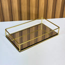 Bandeja Decorativa com Espelho Luxo