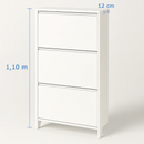 Sapateira Slim de Madeira – 3 Portas