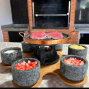 Conjunto Para Churrasco Com Base Giratória