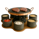 Conjunto Para Churrasco Com Base Giratória