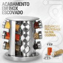 Porta Temperos e Condimentos Giratório 12 Peças