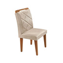 Mesa Jantar Alvorada 180cm 6 Cadeiras Rufato – MDF e Vidro