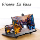 Ampliador De Tela Lente 3d Suporte Dobrável De Celular Para Vídeos e Jogos e Ensino on-line