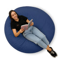 Puff Redondo Gigante Suede - Conforto Máximo e Design Moderno