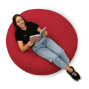 Puff Redondo Gigante Suede - Conforto Máximo e Design Moderno